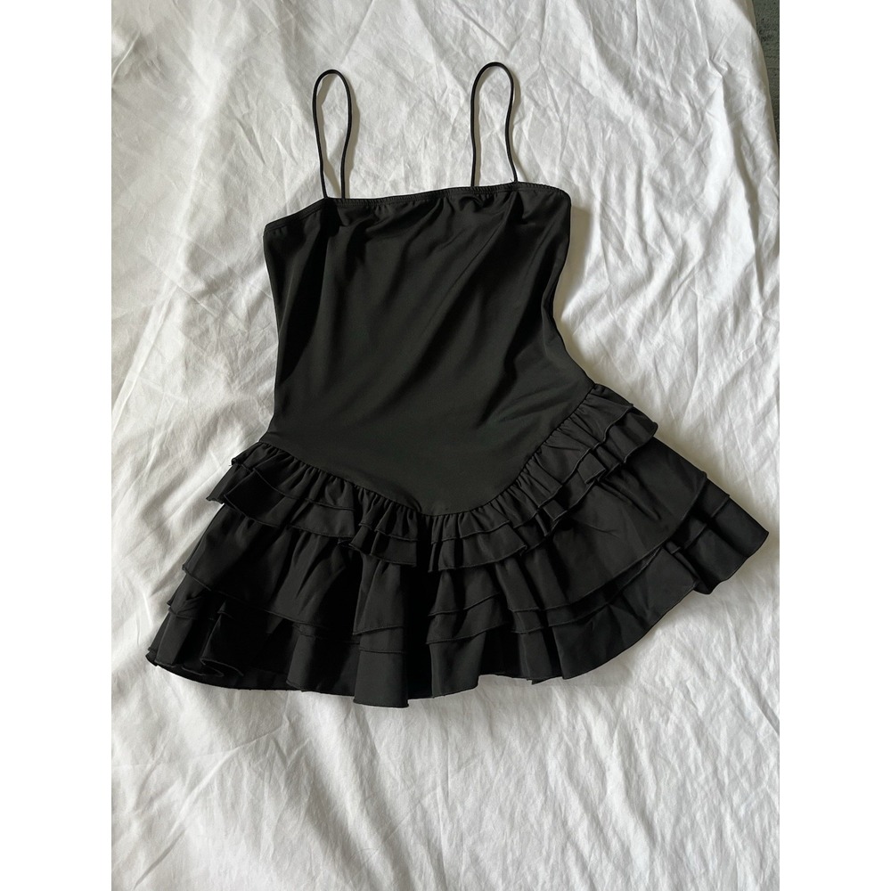 Little Black Dress Y2K Mini Fairy/Minimalist Core‎ Size S Festival Boho Grunge